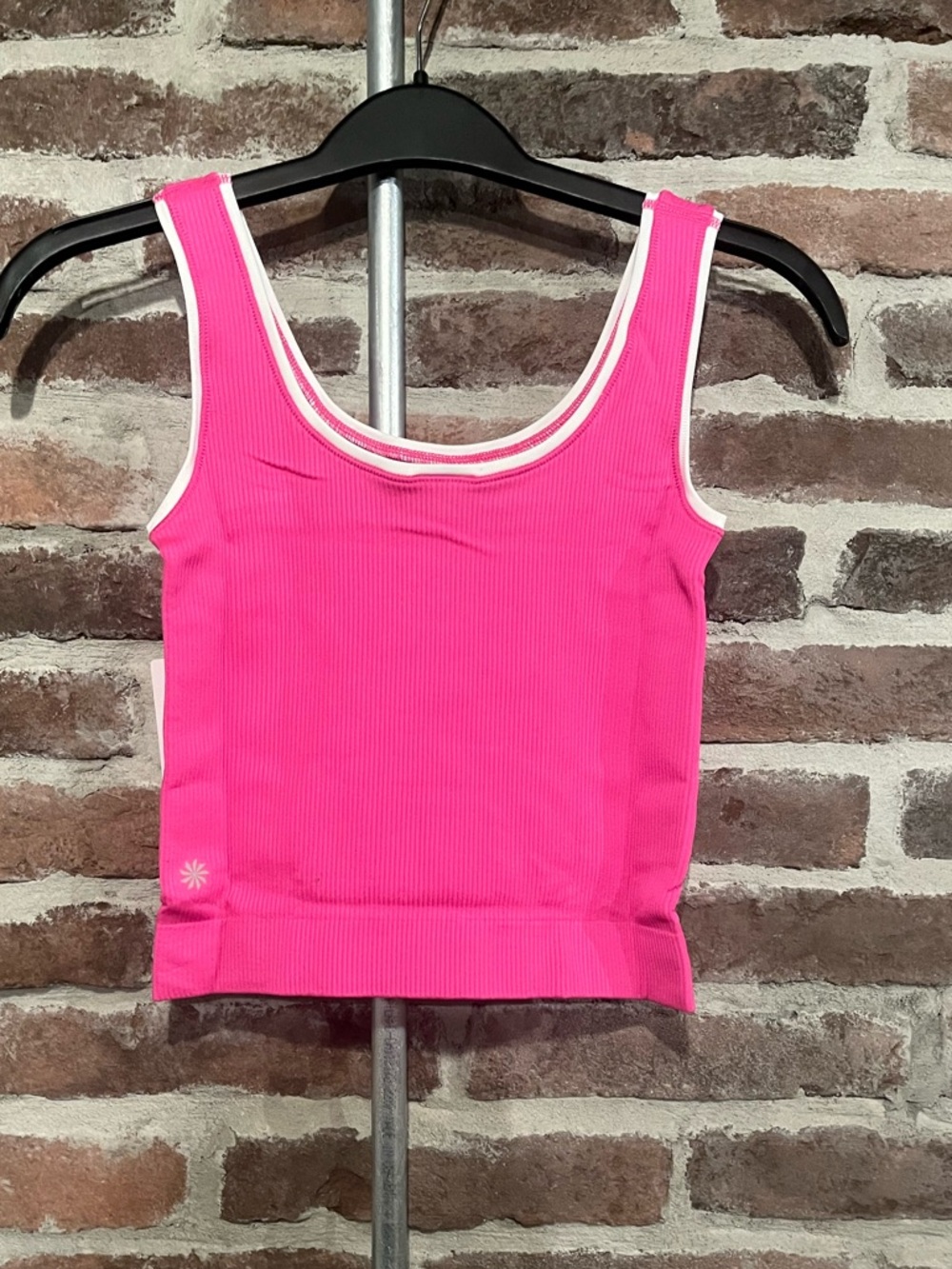 NWT Athleta Girl Rise Above Rib Crop Tank XL/(14) - Picture 4 of 8